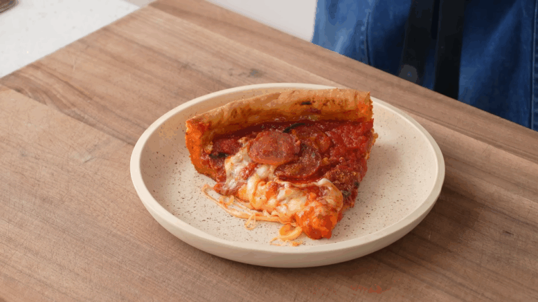 Deep dish pizza recept
