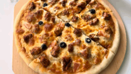 Csirkemelles pizza recept