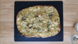 Krumplis pizza recept