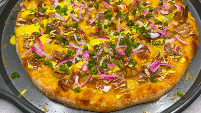 Mustáros pizza alap recept